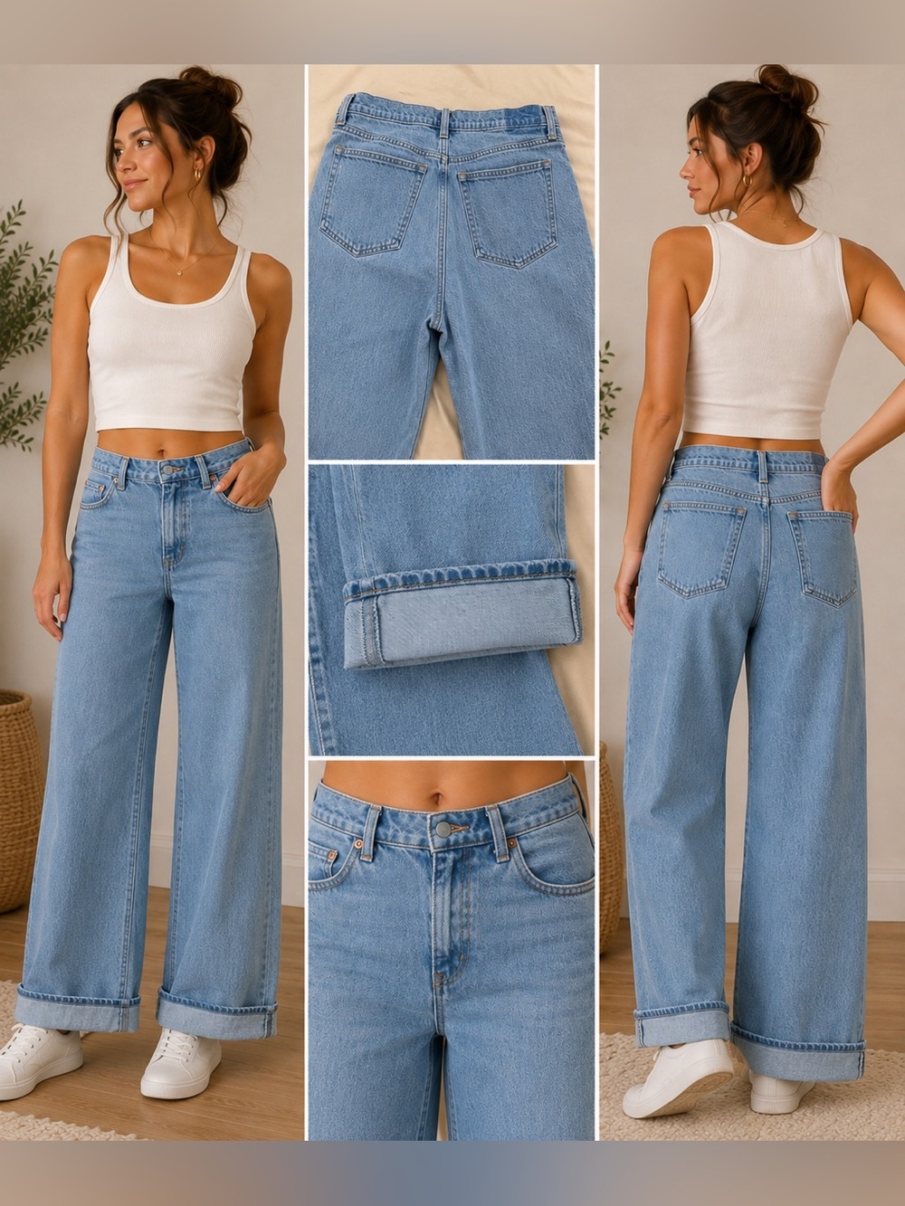 Abercrombie & Fitch Light Wash Straight Leg Jeans